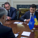 NATO Secretary General Jens Stoltenberg meets with the President of Ukraine, Volodymyr Zelensky
