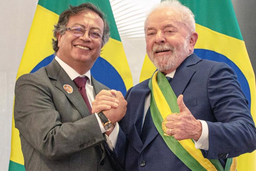 Il Presidente Gustavo Petro ospita il brasiliano Lula Da Silva